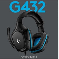 Logitech G432 Gaming Headset, 7.1 Virtual Surround Sound, Compatible with PC, Xbox, PS4, Switch or Mobile Device Via 3.5mm Connection or USB DAC, 50mm Audio Drivers, Enlarged 6mm Mic with Mute Feature Logitech G432 Gaming Headset, 7.1 Virtual Surround Sound, Compatible with PC, Xbox, PS4, Switch or Mobile Device Via 3.5mm Connection or USB DAC, 50mm Audio Drivers, Enlarged 6mm Mic with Mute Feature
